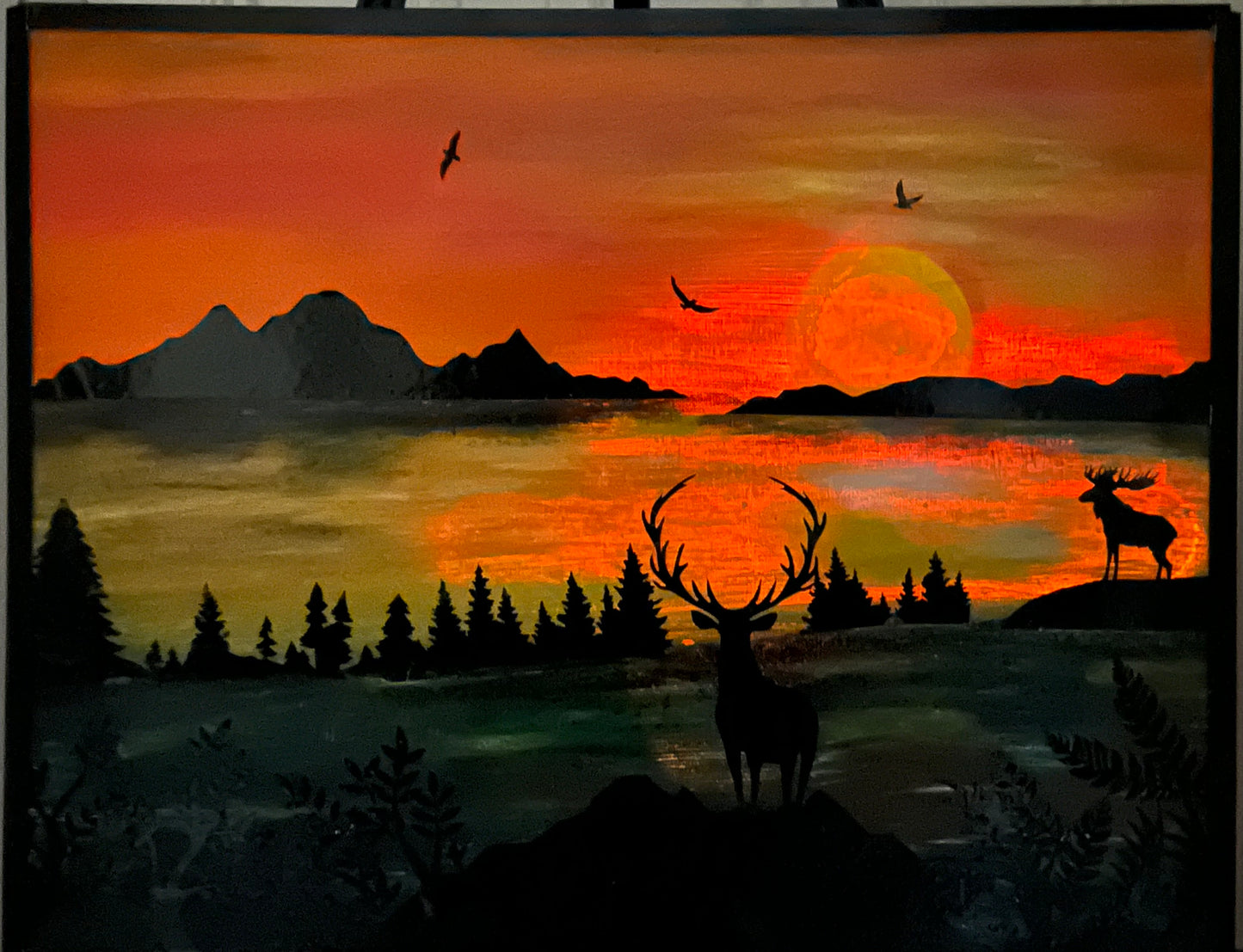 Elk Sunset